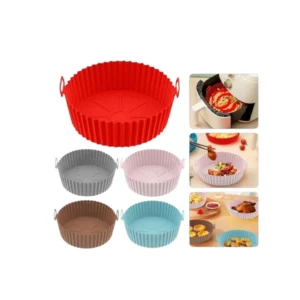 Cesto para Air Fryer Forma Protetor De Silicone Fritadeira Antiaderente.