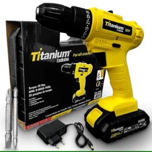 Parafusadeira Furadeira 12v Com Bateria Íon-litio Com Carregar Bivolt.