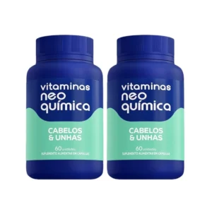 Kit Com 2cx Vitaminas Cabelos E Unhas 60Cps - Neo Química.