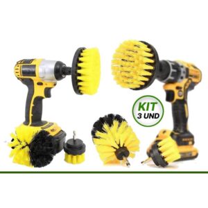 Kit Para Limpeza Pesada 03 Escova Rotativa para Parafusadeira - Titanium.