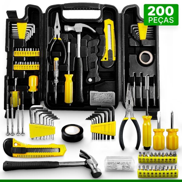 Kit de Ferramentas 200 Peças - Titanium.