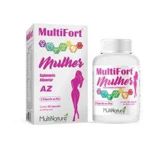Multifort Mulher AZ Vitamina 60 Caps Multinature (p/ Mais Imunidade) - Produto Original.