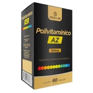 POLIVITAMÍNICO AZ 500MG c/ 60 CÁPSULAS - GOLD LAB.
