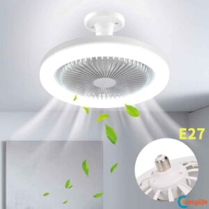 Ventilador de Teto Silencioso com Luz LED de Controle Remoto E27 30W 3 Cores COSYLIFE.