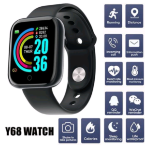 Dê uma olhada em Relógio Inteligente Y68 D20 SMARTWATCH PRETO.